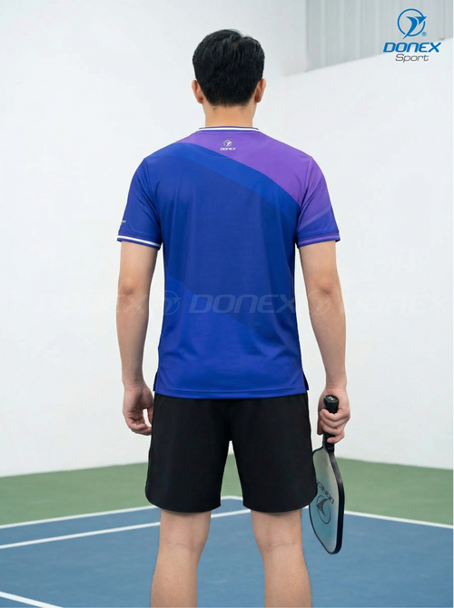 Áo thể thao nam MC-9164-09-01 Tím phối trắng